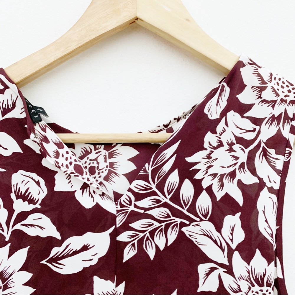 Theory Silk Floral Sleeveless Blouse - Picture 4 of 7